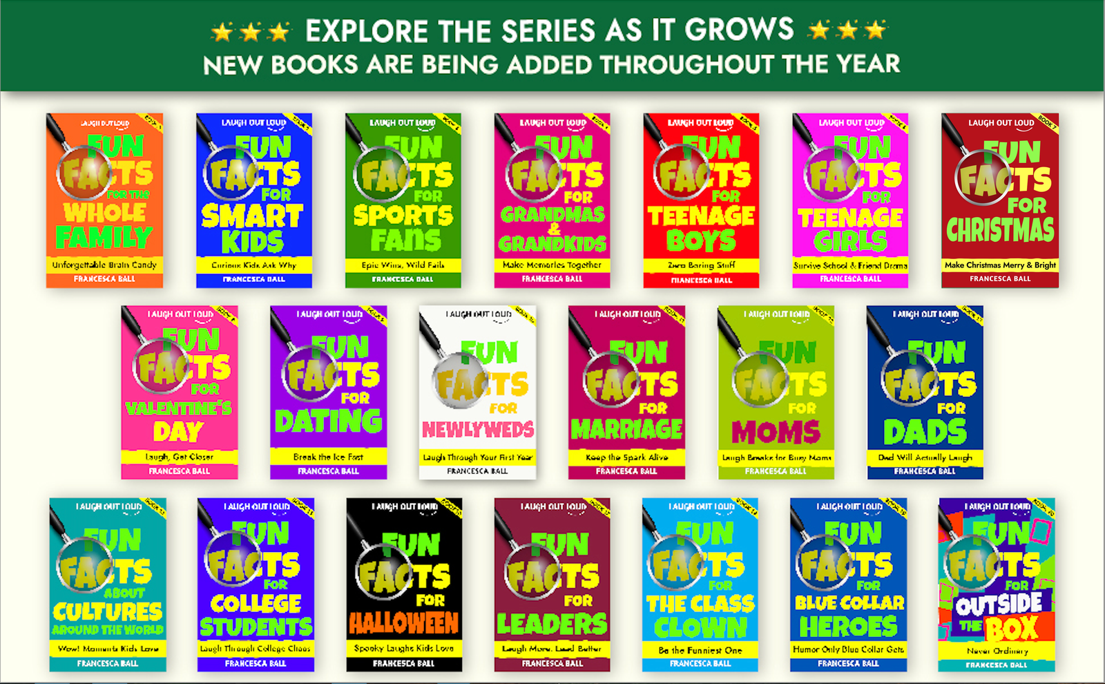 The complete Laugh Out Loud Fun Facts series — all 20 books
